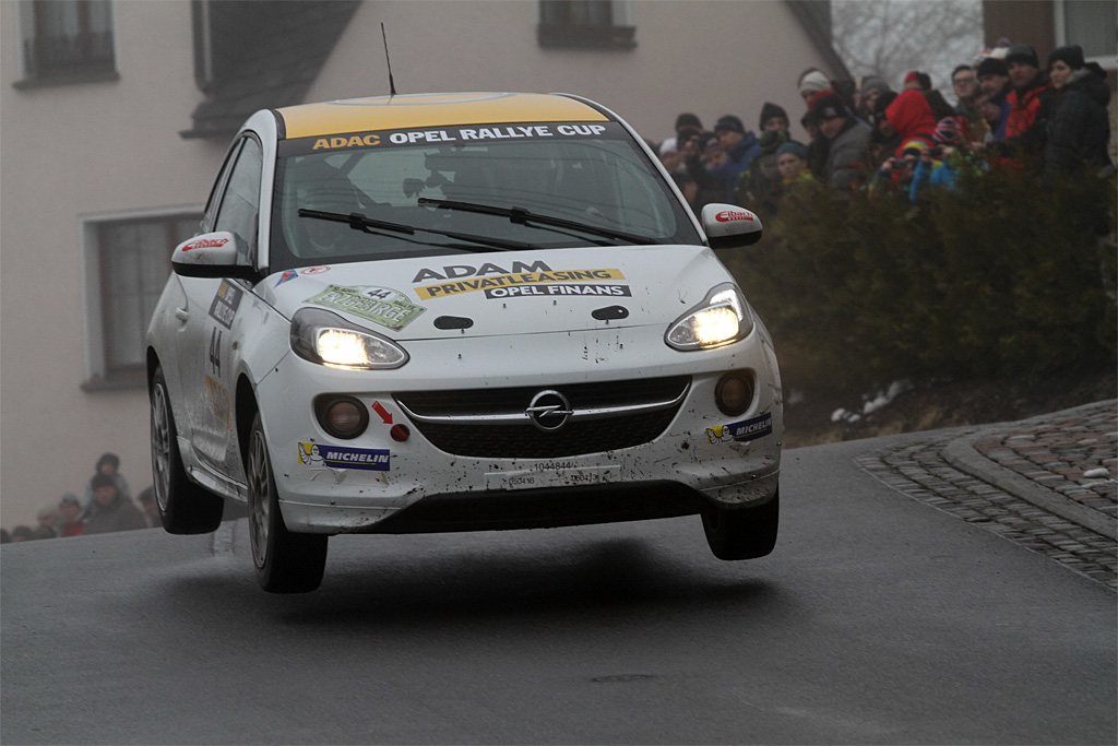 Det danske rallypublikum vil for første gang kunne opleve denne Opel Adam i aktion under Rally Den Jyske Sparekasse
(Foto: Redaktionsbüro Hahn)